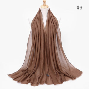 Shiny Crystal Muslim Hijab Scarf
