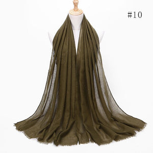 Shiny Crystal Muslim Hijab Scarf