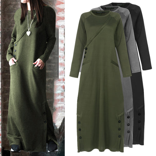 Long Sleeve Sweatshirt Dress