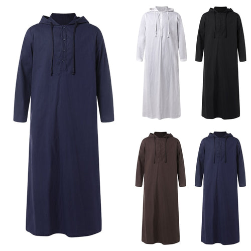 Men's Muslim Hooded Thobe
