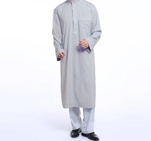 Men's Muslim Long Sleeve Kaftan