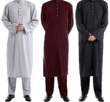 Load image into Gallery viewer, Men&#39;s Muslim Long Sleeve Kaftan