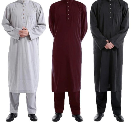 Men's Muslim Long Sleeve Kaftan