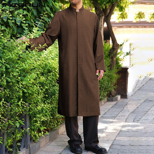 Men's Muslim Loose Long Sleeve Kaftan