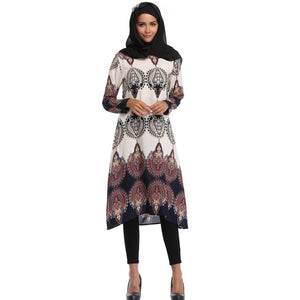Women's Long Sleeve Batik Top
