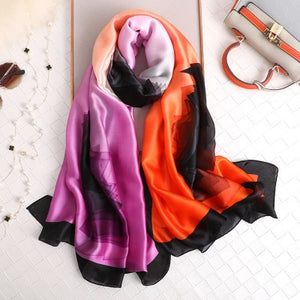 Printed Silk Hijab Scarves