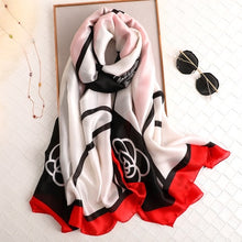 Load image into Gallery viewer, Printed Silk Hijab Scarves
