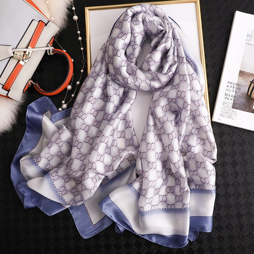 Printed Silk Hijab Scarves