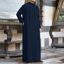 Load image into Gallery viewer, Men&#39;s Muslim Long Sleeve Formal Thobe