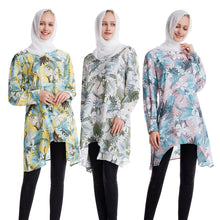 Load image into Gallery viewer, Floral Long Sleeve Muslim Top