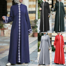 Load image into Gallery viewer, Women&#39;s Lace-down Abaya
