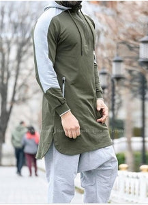 Men's Hooded Long Sleeve Sweatshirt Kaftan