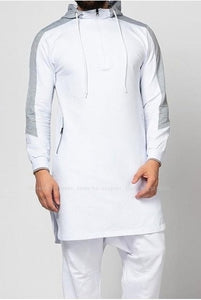 Men's Hooded Long Sleeve Sweatshirt Kaftan